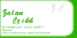 zalan czikk business card